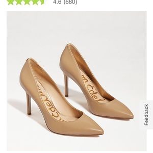 WHITE HAZEL SAM EDELMAN PUMP